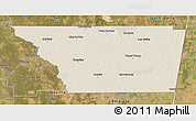 Shaded Relief 3D Map of General Taboada, satellite outside