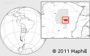 Blank Location Map of General Taboada, highlighted parent region