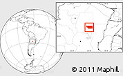 Blank Location Map of General Taboada