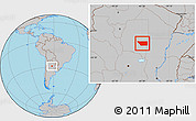 Gray Location Map of General Taboada