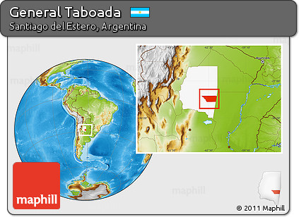 Physical Location Map of General Taboada, highlighted parent region
