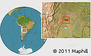 Satellite Location Map of General Taboada