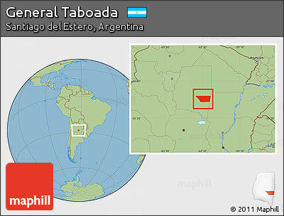 Savanna Style Location Map of General Taboada