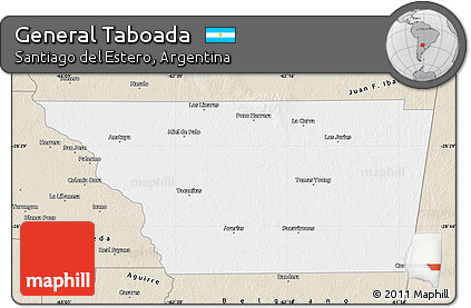 Classic Style Map of General Taboada