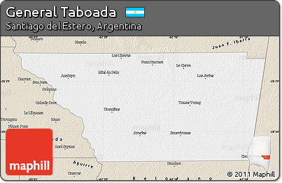 Classic Style Map of General Taboada