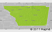 Physical Map of General Taboada, lighten, desaturated