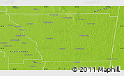 Physical Map of General Taboada