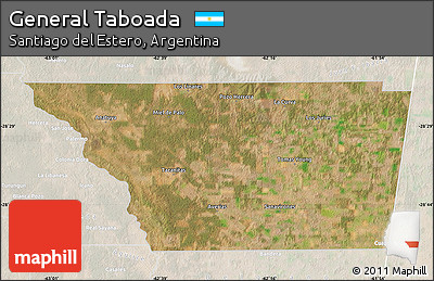 Satellite Map of General Taboada, lighten