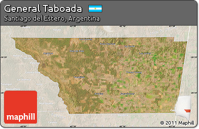Satellite Map of General Taboada, lighten