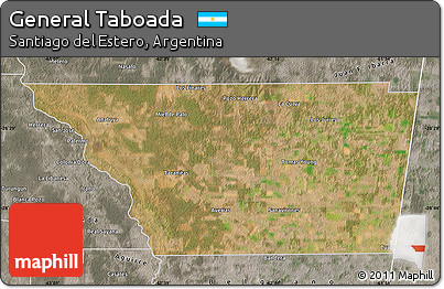 Satellite Map of General Taboada, semi-desaturated
