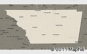 Shaded Relief Map of General Taboada, darken