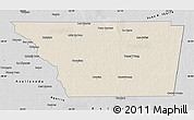 Shaded Relief Map of General Taboada, desaturated