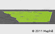 Physical Panoramic Map of General Taboada, darken, desaturated