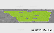 Physical Panoramic Map of General Taboada, desaturated