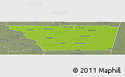 Physical Panoramic Map of General Taboada, semi-desaturated