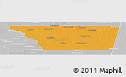 Political Panoramic Map of General Taboada, lighten, desaturated