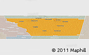 Political Panoramic Map of General Taboada, lighten, semi-desaturated