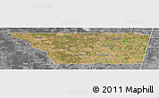 Satellite Panoramic Map of General Taboada, desaturated