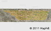 Satellite Panoramic Map of General Taboada, semi-desaturated