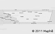 Silver Style Panoramic Map of General Taboada