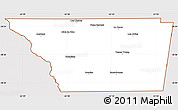 Classic Style Simple Map of General Taboada, cropped outside