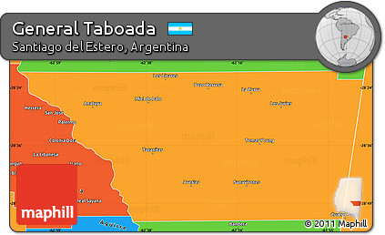 Political Simple Map of General Taboada