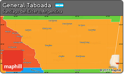Political Simple Map of General Taboada