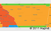 Political Simple Map of General Taboada