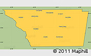 Savanna Style Simple Map of General Taboada, cropped outside