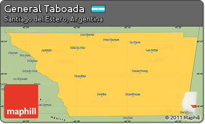 Savanna Style Simple Map of General Taboada