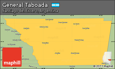 Savanna Style Simple Map of General Taboada