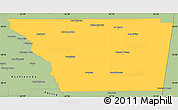 Savanna Style Simple Map of General Taboada