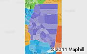 Political Shades Map of Santiago del Estero