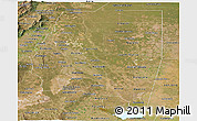 Satellite Panoramic Map of Santiago del Estero