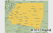 Savanna Style Panoramic Map of Santiago del Estero