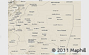 Shaded Relief Panoramic Map of Santiago del Estero