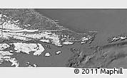 Satellite 3D Map of Ushuaia (Is.), desaturated