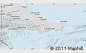 Silver Style Map of Ushuaia (Is.)