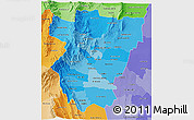 Political Shades 3D Map of Tucuman