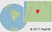 Savanna Style Location Map of Tucuman