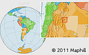 Political Location Map of Yerba Buena