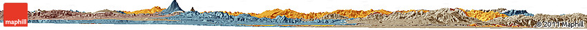 Political Horizon Map of Armenia X Yerevan, semi-desaturated