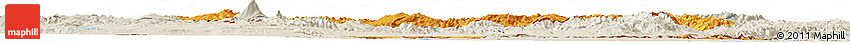 Political Horizon Map of Armenia X Yerevan, shaded relief outside