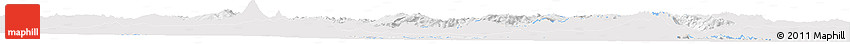Silver Style Horizon Map of Armenia X Yerevan, single color outside