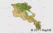 Satellite Map of Armenia x Yerevan, cropped outside