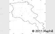 Blank Simple Map of Armenia x Yerevan, cropped outside, no labels