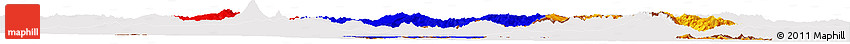 Flag Horizon Map of Armenia, flag aligned to the middle