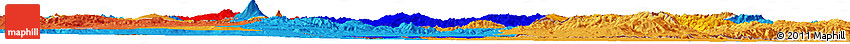 Flag Horizon Map of Armenia, political outside, flag rotated