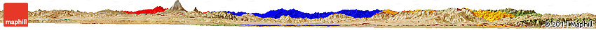 Flag Horizon Map of Armenia, satellite outside, flag rotated