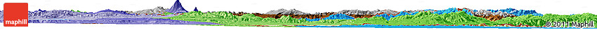 Physical Horizon Map of Armenia, political shades outside